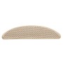 Alfombrillas autoadhesivas sisal 15 uds bereber 56x17x3 cm