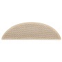 Alfombrillas autoadhesivas sisal 15 uds bereber 56x17x3 cm