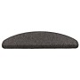 Alfombra autoadhesiva escalera sisal 15 uds antracita 65x21x4cm