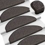 Alfombra autoadhesiva escalera sisal 15 uds antracita 65x21x4cm