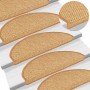 Alfombrillas autoadhesivas sisal 15 uds color sisal 56x17x3 cm