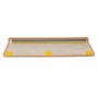 Alfombrilla autoadhesiva escalera sisal 15uds naranja 65x21x4cm
