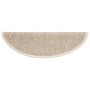 Felpudos para escaleras 15 uds 56x17x3 cm Beige Claro