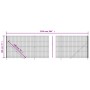Drahtzaun mit grüner Kabelbinder 1,8x25 m von vidaXL, Zaunpaneele - Ref: Foro24-154157, Preis: 249,05 €, Rabatt: %