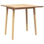 Dining Table Natural Solid Wood Rubber