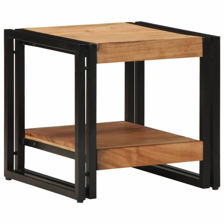 Mesa de Café Marrón 40 x 40 x 38 cm madera maciza de acacia