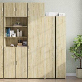 Armario estrecho madera ingeniería roble Sonoma 50x42,5x225 cm