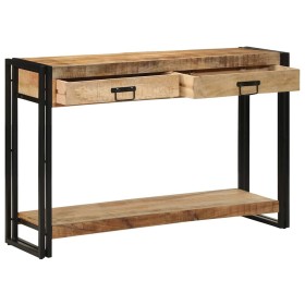 Mesa Consola Marrón 120 x 33 x 75 cm madera maciza de mango