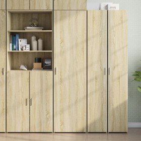 Aparador de madera de ingeniería roble Sonoma 50x42,5x185 cm