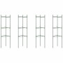Tutores para tomates 4 unidades acero y PP 116 cm