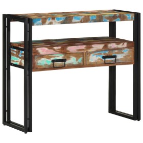 Mesa Consola Multicolor 90 x 33 x 75 cm madera maciza reciclada