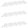 Túneles de malla 3 uds fibra de vidrio y PP 1,5x5 m