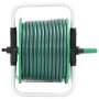 Carrete de rollo para manguera de pie PVC verde 30 m