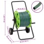 Carro de rollo con manguera verde 30 m PVC