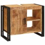 Mueble para lavabo de baño Madera maciza de Mango y Hierro