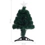 Árbol de Navidad con luces y soporte fibra óptica 64 cm