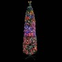 Árbol Navidad artificial estrecho soporte fibra óptica 150 cm