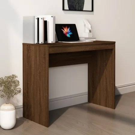 Escritorio de madera contrachapada marrón roble 90x40x72 cm de vidaXL, Escritorios - Ref: Foro24-815305, Precio: 50,99 €, Des...