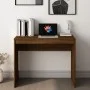 Escritorio de madera contrachapada marrón roble 90x40x72 cm de vidaXL, Escritorios - Ref: Foro24-815305, Precio: 50,99 €, Des...