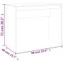 Escritorio de madera contrachapada marrón roble 90x40x72 cm de vidaXL, Escritorios - Ref: Foro24-815305, Precio: 50,99 €, Des...