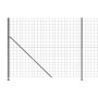 Drahtzaun mit anthrazitgrauem Flansch 1,8x25 m von vidaXL, Zaunpaneele - Ref: Foro24-154333, Preis: 136,94 €, Rabatt: %