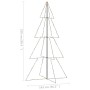 Árbol de Navidad 360 luces LED interior y exterior 143x250 cm