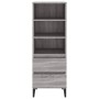 Hoher Schrank aus grauem Sonoma-Sperrholz 40x36x110 cm. von vidaXL, Sideboards - Ref: Foro24-821250, Preis: 74,77 €, Rabatt: %