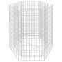 Arriate hexagonal de gaviones 100x90x100 cm