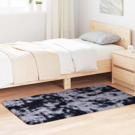 Alfombra de pelo largo NAVARRA gris oscuro 80x150 cm poliéster