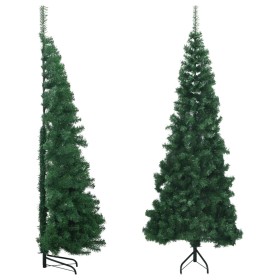 Árbol de Navidad artificial de esquina verde 180 cm PVC