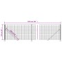 Wire fence with anthracite gray flange 1x25 m by vidaXL, fence panels - Ref: Foro24-154313, Price: 101,28 €, Discount: %