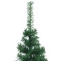 Árbol de Navidad artificial de esquina verde 240 cm PVC