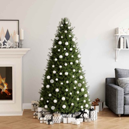 Juego de bolas de Navidad 100 piezas blanco