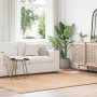 Alfombra peluda de pelo largo NAVARRA beige 160x230cm poliéster