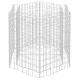 Arriate hexagonal de gaviones 100x90x100 cm