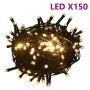 Set de bolas de Navidad 61 pzas con pico 150 LED oro rosa