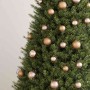 Set de bolas de Navidad 120 pzas con pico 300 LED oro rosa