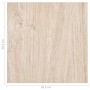 Tarimas de suelo autoadhesivas 20 uds PVC marrón claro 1,86 m²