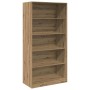 Armario de madera de ingeniería roble artesanal 100x50x200 cm