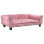 Rosa Samt Hundebett 95x55x30 cm von vidaXL, Betten für Hunde - Ref: Foro24-171813, Preis: 92,54 €, Rabatt: %