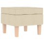 Sillón mecedora con taburete tela color crema