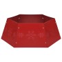 Falda del árbol de Navidad roja Ø68x25 cm