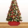 Falda del árbol de Navidad roja Ø68x25 cm