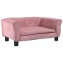 Hundebett aus rosa Samt, 70 x 45 x 30 cm von vidaXL, Betten für Hunde - Ref: Foro24-171827, Preis: 67,30 €, Rabatt: %