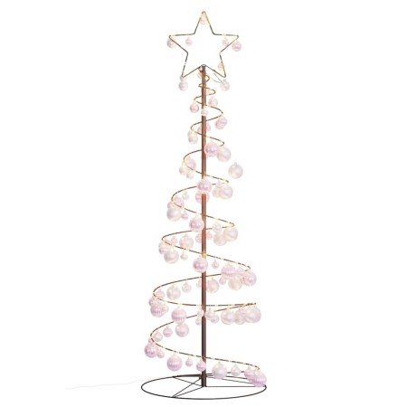 VidaXL LED para árbol de Navidad con bolas 100 LED blanco