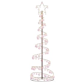 VidaXL LED para árbol de Navidad con bolas 120 LED blanco