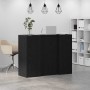 Mostrador de recepción roble negro 135x50x103,5 cm en Escritorios | Comprar online en Foro24