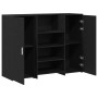 Mostrador de recepción roble negro 135x50x103,5 cm en Escritorios | Comprar online en Foro24