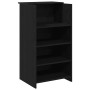 Mostrador de recepción roble negro 135x50x103,5 cm en Escritorios | Comprar online en Foro24