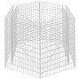Arriate hexagonal de gaviones 160x140x100 cm